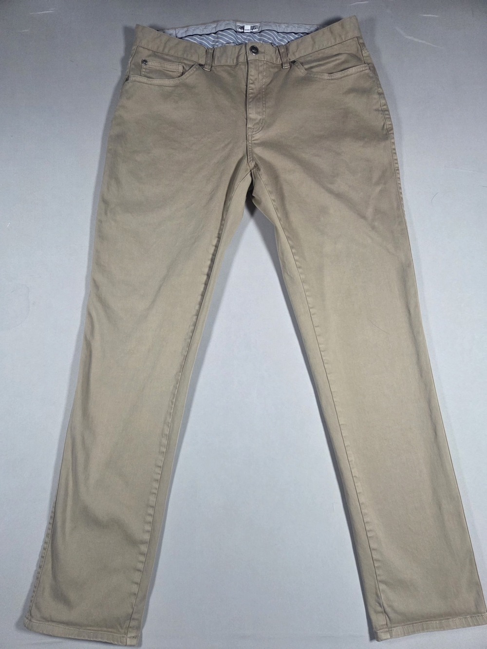 Peter Millar 5-Pocket Classic Chino Pants in Khaki Size 36x32